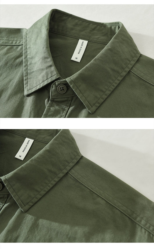 Camisa Cargo Casual con Contraste de Colores para Hombre - Image 8