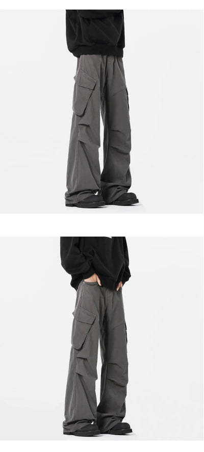 Pantalones Rectos Casuales Retro - Estilo Urbano Moderno para Hombre - Image 11