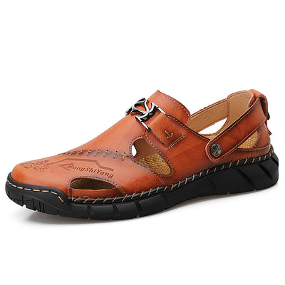 Sandalias Casuales de Cuero Genuino para Hombre - Estilo Versátil y Cómodo - Image 5