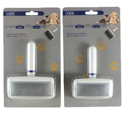 Peine de Aguja Plana con Cojín de Aire para Mascotas - Desanuador Mágico para Perros y Gatos - Image 4