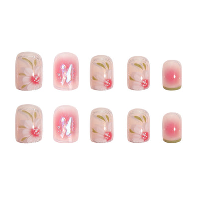 Parches de Uñas Camellia Smudge - Diseño Elegante - Image 8