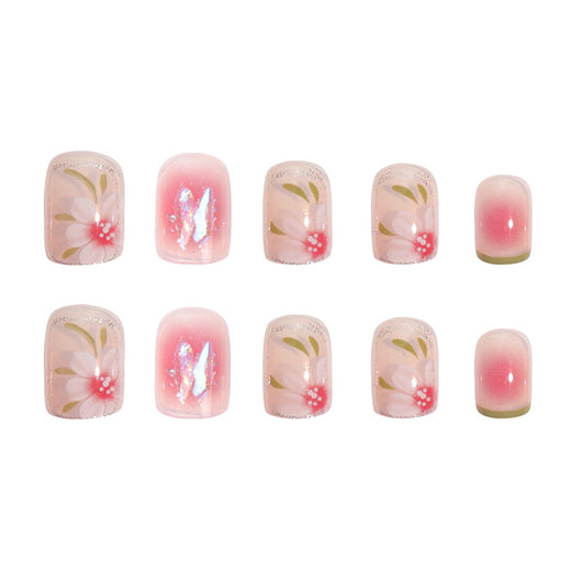 Parches de Uñas Camellia Smudge - Diseño Elegante - Image 8