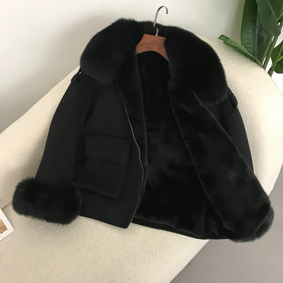 Abrigo de Lana Reversible Grueso para Otoño e Invierno - Image 18