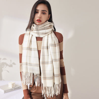 Chal de Cachemira con Borlas - Bufanda Cálida y Elegante para Mujer - Image 13