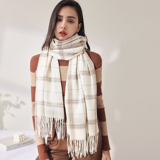 Chal de Cachemira con Borlas - Bufanda Cálida y Elegante para Mujer - Image 13