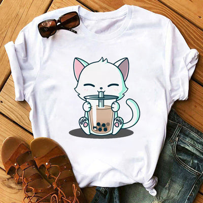 Playera Estampado Té con Leche - Manga Corta para Mujer - Image 10