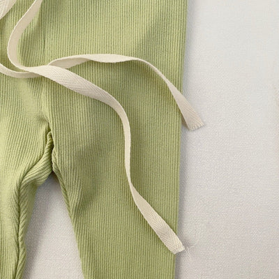 Leggings Elásticos con Cintura Ancha en Colores Pastel - Image 14