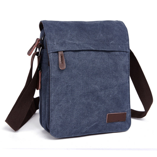 Bolsa Mensajero de Lona para Hombre - Bandolera Resistente