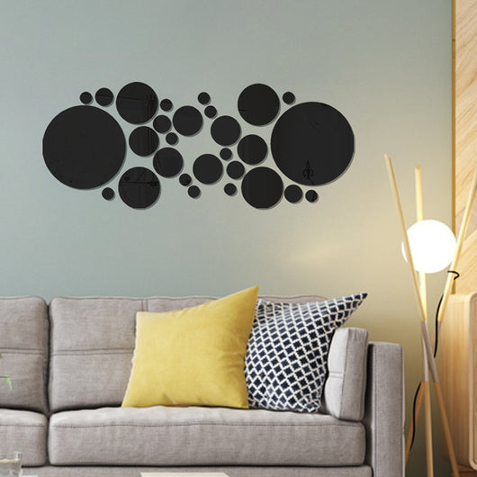 Espejo de Pared 3D con Círculos - Decoración Acrílica Estéreo - Image 4