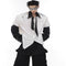 Quilted Cardigan with Seam Detailing and Shoulder Pads
