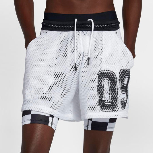 Shorts de Entrenamiento Running Verano con Doble Capa y Diseño Falso Dos Piezas