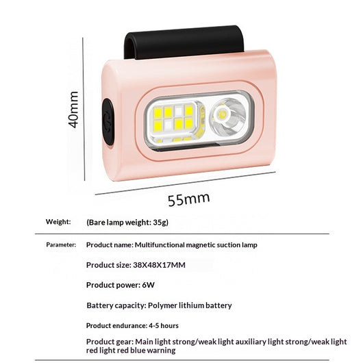 Lámpara Magnética de Luz Roja en Silicona para Correr Nocturno - Image 6