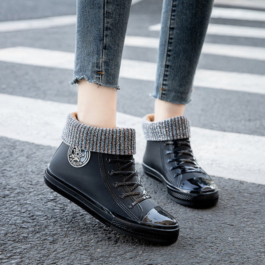Botas Impermeables de Moda Primavera Otoño para Mujer - Estilo Laboral - Image 15