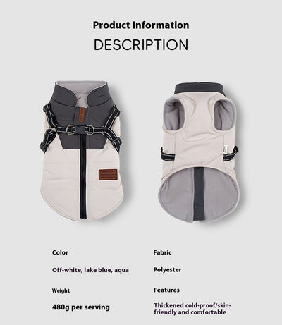 Chaleco de Invierno con Arnés de Remolque para Perros - Image 7