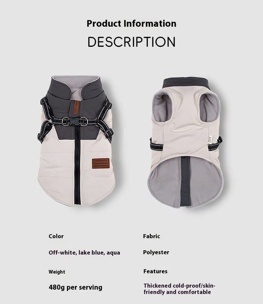 Chaleco de Invierno con Arnés de Remolque para Perros - Image 7