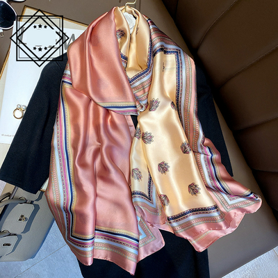 Foulard Ligero de Seda para Mujer - Bufanda Larga Elegante de Verano - Image 17