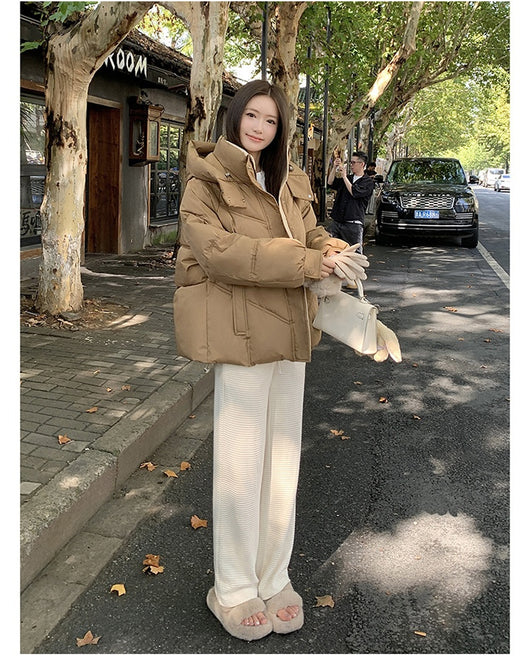 Chaqueta Acolchada Corta para Mujer con Capucha - Impermeable y Térmica - Image 16