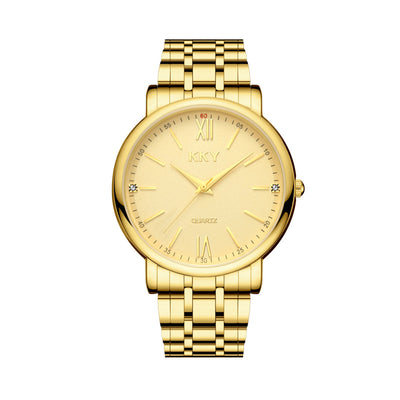 Reloj de Cuarzo Elegante con Esfera Redonda, Acero Inoxidable y Cristal de Zafiro - Image 9