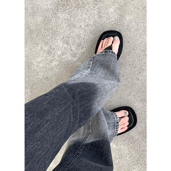Jeans Skinny Talle Alto Degradado Lavado Oscuro para Mujer