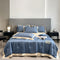 Juego De 4 Piezas Bentley Azul 150 X 200 Cm
