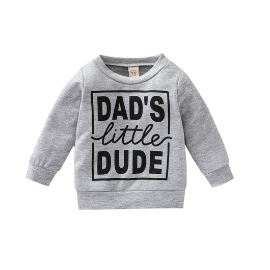 Sudadera Gris para Niños con Estampado de Letras - Image 5