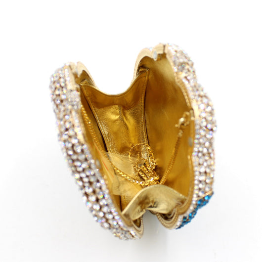 Cartera de Noche Bailarina con Diamantes y Cristales - Image 9