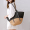 Bolso Tejido de Gran Capacidad con Diseño Artesanal en Paja