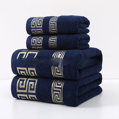 Toalla de Baño Jacquard de Algodón con Diseño Satinado Ancho - Image 9