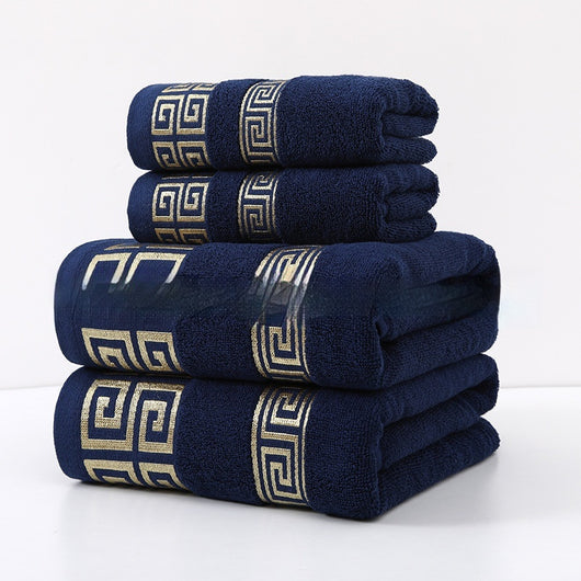 Toalla de Baño Jacquard de Algodón con Diseño Satinado Ancho - Image 9