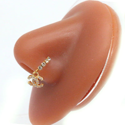 Aro Piercing Nasal Bisagra Mariposa con Zirconia - Tabique Elegante - Image 13
