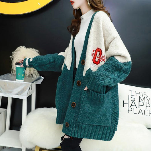 Saco Tejido Holgado Versátil para Mujer - Estilo Casual Moderno - Image 10