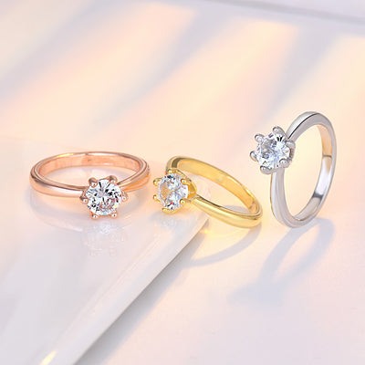 Anillo de Circonita con Seis Garras de Diamante - Image 16