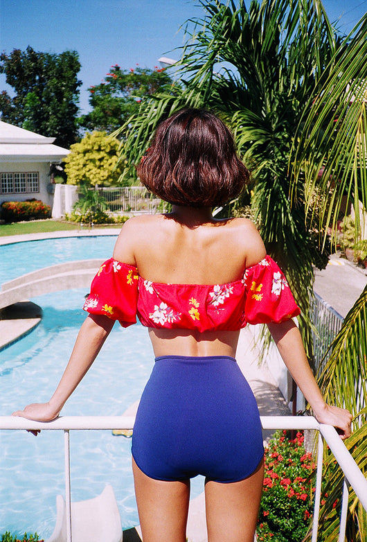 Vestido Ajustado de Cintura Alta con Mangas Abullonadas y Control de Abdomen - Image 19