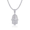 Collar de Plata 925 con Moissanita - Joya de Lujo Minimalista Chapada en Platino