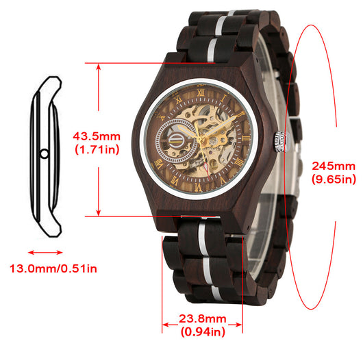 Reloj Automático para Hombre con Esfera Calada de Estilo Romano - Image 8