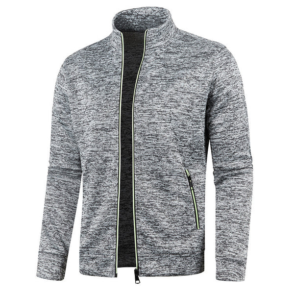 Chaqueta de Punto con Cierre Frontal para Hombre