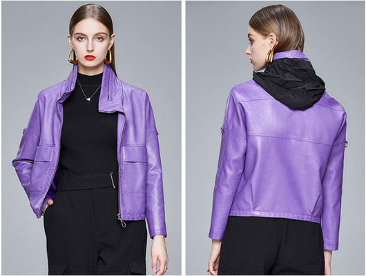 Chaqueta de Cuero Estilo Coreano para Mujer - Abrigo PU Elegante - Image 24