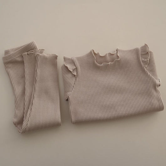 Conjunto de Pijama Infantil de Algodón con Tiras en las Axilas - Image 6