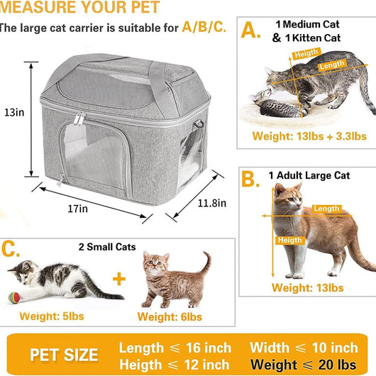Mochila Transportadora Respirable para Perros y Gatos - Bolsa de Viaje Portátil - Image 2