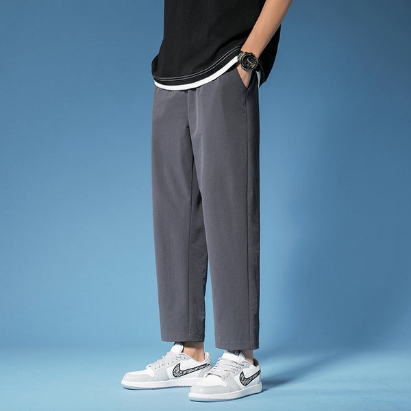 Pantalones Casuales de Color Sólido para Hombre