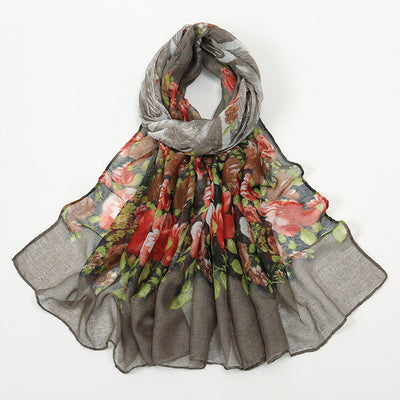 Pañuelo Estampado de Flores Transpirable para Mujer - Image 8