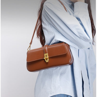 Bolso Bandolera de Cuero con Textura Salvaje para Mujer - Image 3