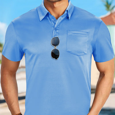 Camisa Casual Deportiva Transpirable con Cuello Solapa - Image 8