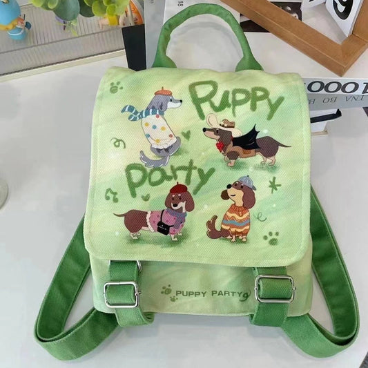 Mochila Escolar Temática de Cachorros - Diseño Casual y Adorable - Image 2