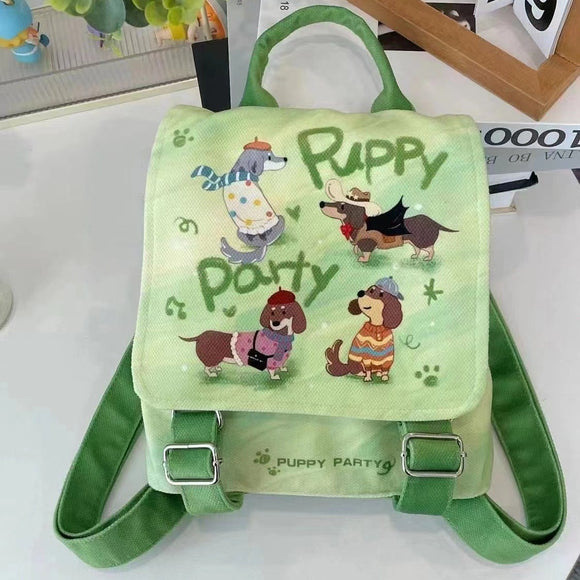 Mochila Escolar Temática de Cachorros - Diseño Casual y Adorable