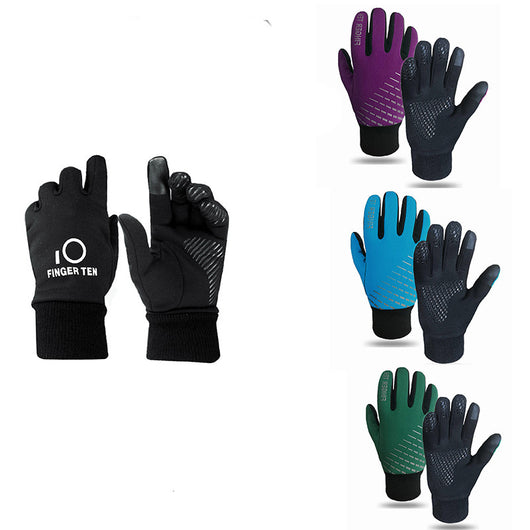 Guantes Deportivos Táctiles con Forro Polar para Ciclismo y Fútbol - Image 7