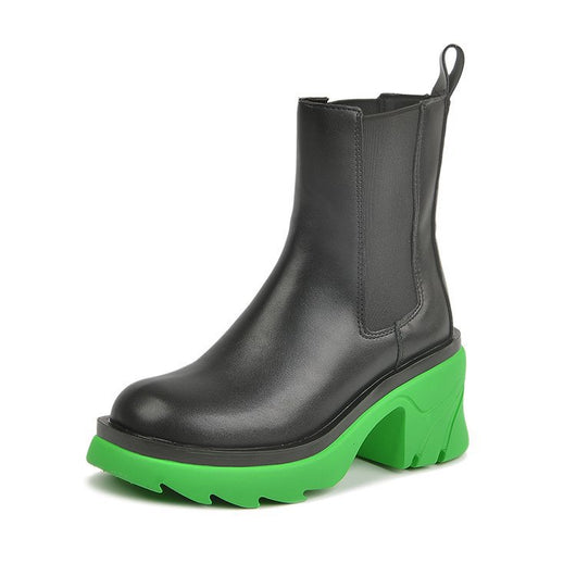 Botas Martin de Tacón Grueso Estilo Casual con Malla - Diseño Trendy - Image 18