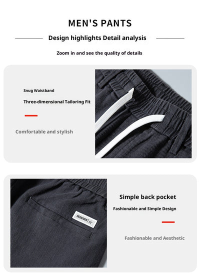 Pantalones Deportivos Rectos Elásticos para Hombre - Image 36