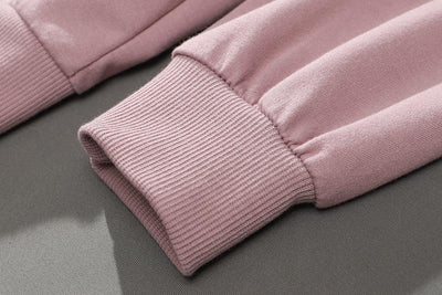 Abrigo Sudadera con Capucha y Manga Larga en Colores Lisos - Image 5