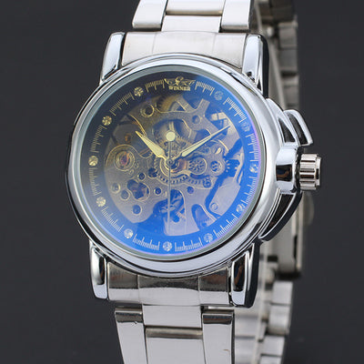 Reloj Mecánico Casual Simple con Correa de Acero - Image 10